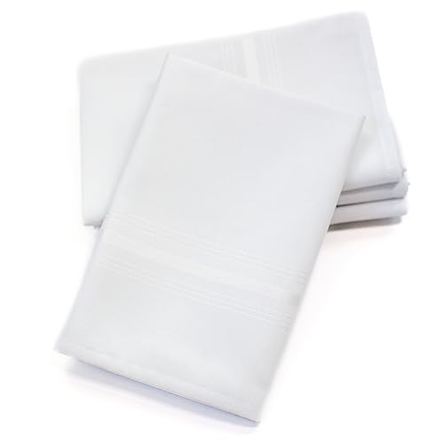 Servilletas de Tela Rectangulares Blancas Set x4 miniatura 2