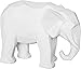 Produktbild Present Time - Elefant - Skulptur, Dekofigur - Origami Elefant - Polyresin - matt weiß - 27,5 x 14,8 x 20,8 cm