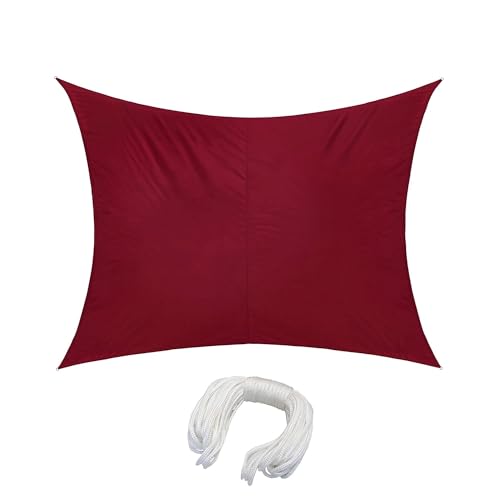 jarolift Voile d'ombrage Pare-Soleil rectangulaire, Hydrofuge, Brise-Soleil pour terrasse, Jardin, Balcon, Tissu Polyester 400 x 300 cm, Bordeaux