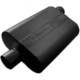 Flowmaster 40 Series Original Chambered Muffler – 2.50” Center In / 2.50” Offset Out – Aggressive Sound – 16-Gauge Aluminized Steel – For Muscle Cars, Street Rods, Trucks, SUVs & Strip Builds (42542)