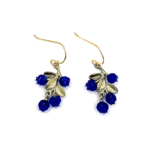 Petit Blueberry Dangle Wire Earrings #3732