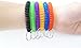 HAMIYELL Pack of 36 Colorful Spring Spiral Wrist Coil Key Chain, Wristband Key Ring (Solid Pink)