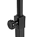 Lectern Podium Stand, Height Adjustable Laptop Table, Portable Presentation Standing Tilting Desktop with Edge Stopper for Classroom/Office & Church (Black)