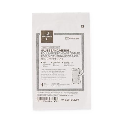 Medline Cotton Gauze Bandage Roll 4.5 x 4.1 yd.