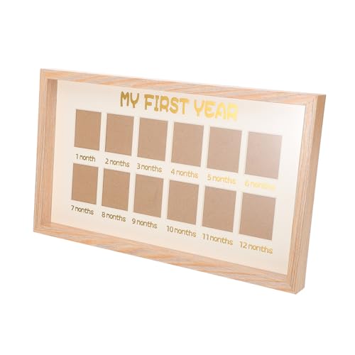 HANABASS First Birthday Photo Frame 12 Month Milestone Frame Artistic Home Decor