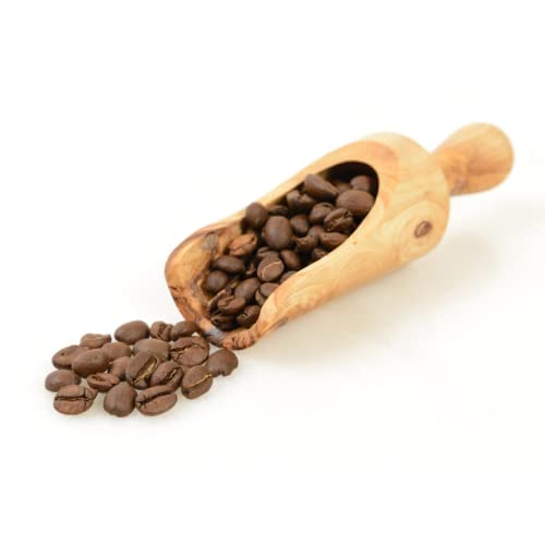 GARTIAM - Petite Pelle, Petite doseuse, Petite cuillère en bois d'olivier - Cuillères pour cuisine, épices, café, sel, farine, thé - Mini cuillère - Lot de deux - 6,5 cm ou 12 cm Cover