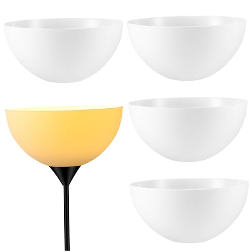 HOMSFOU Bowl Shape Plastic Floor Lamp Shades Durable Replacement Lamp Covers for Enhanced Home Lighting Ideal for Living Room and Bedroom Décor