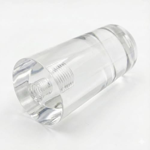 Image of Royal Designs, Inc. F-5036L-1 Clear Lucite Lamp Finial, 1 x 2 inch, Tall Cylinder
