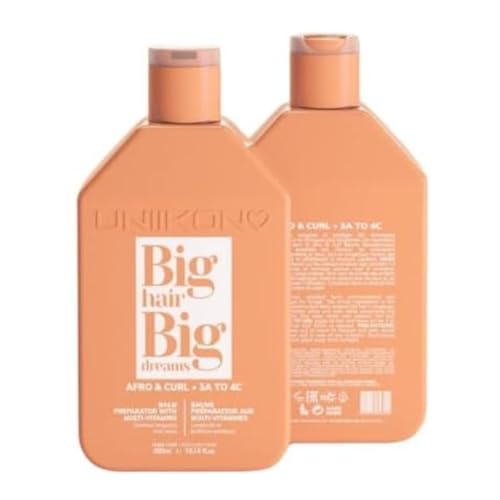 UNIIKON - Acondicionador Nutritivo e Hidratante - Define los Rizos y Favorece el Crecimiento - Cabello Rizado y Encrespado - Gama Afro & Curl 3A to 4C - 300 ml