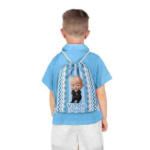 Mochilinha Bag Infantil Personalizado com Nome e Idade O Poderoso Chefinho (Mochilinha 20x30, Unidades, 01)