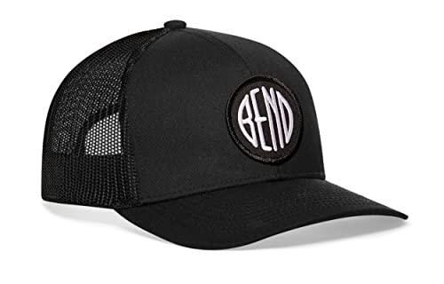 Image of HAKA State City Trucker Hat for Men & Women, Adjustable Baseball Hat, Mesh Snapback, Sturdy Outdoor Black Golf Hat