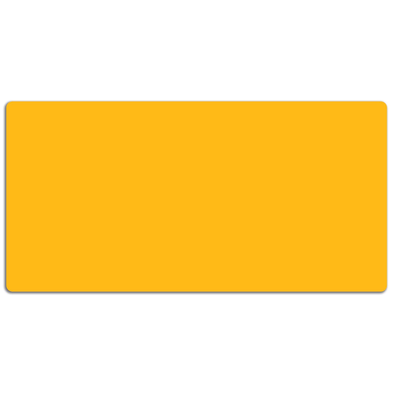 Sottomano da Scrivania 120x60 cm Facile da Pulire Antiscivolo Superficie Protettiva Protezione e Decorazione in Vinile PVC per Ufficio e Casa Impermeabile - Giallo