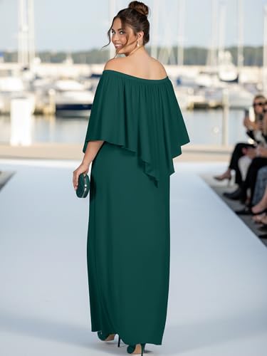 Image of KOH KOH Womens Strapless Off Shoulder Flattering Cocktail Maxi Dress Gown