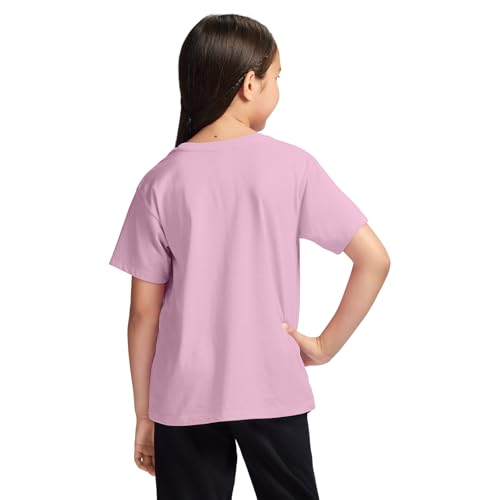 Image of Messi Girls' Lifestyle Short Sleeve T-Shirt, Slim-fit Graphic Tee, Cotton Blend Fabric