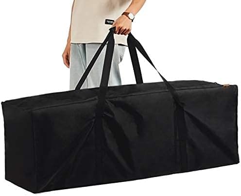 INFANZIA 197L Sac de Sport Grand Capacité pour Homme et Femme, Tres Grand Sac de Voyage résistant à l'eau Pliable avec Fermeture Eclair Améliorée, Solide et Durable, Noir – vue 8