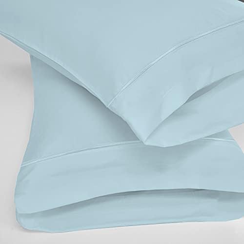 Miniatura 5 de Giza Sheets - Juego de sábanas de algodón Giza tamaño King para colchones de hasta 18 pulgadas de profundidad, juego de sábanas de 4 piezas, color