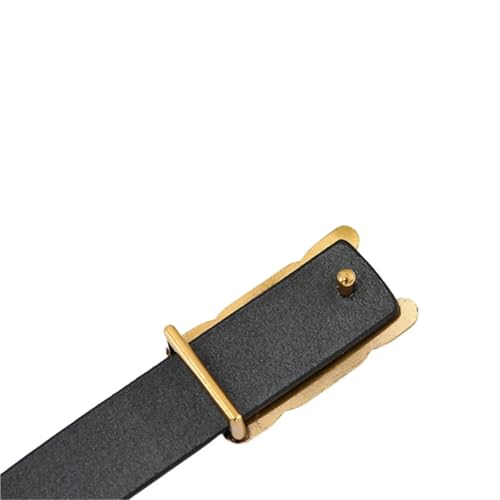 Women Belt Alloy Smooth Buckle Jeans Decorative Belt3