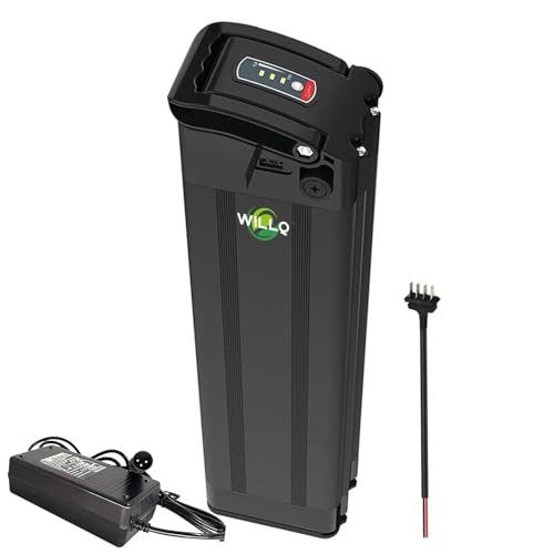 WILLQ Batería Bicicleta eléctrica 48V 10Ah/12,5Ah/15Ah/20Ah batería de Litio con Puerto USB para Motores de Bicicletas y patinetes eléctricos de 1000W 750W 500W 250W,48v12.5ah