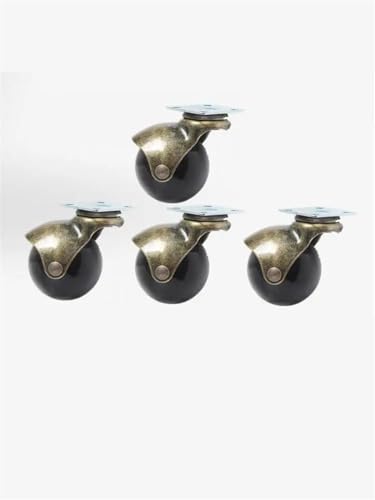 Roulette muette canapé meuble européen fond plat rond universel 1.5 pouces 4pcs