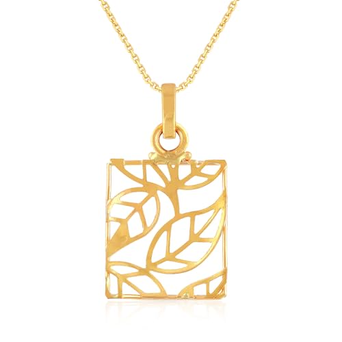 Malabar Gold & Diamonds Yellow Gold Pendant for Women 22k | 22 kt (916) BIS Hallmark Gold Pendant for Women & Girls | 22 Karat Gold Jewellery for Birthday, Wedding, Anniversary... - Image 4