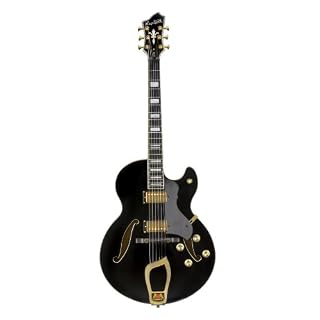 Hagstrom HJ500-BLK Jazz HJ-500 Noir - Les Beatles, Paul McCartney, John Lennon, RIngo Starr, George Harrison
