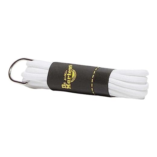 Dr. Martens Flat skosnören, vit (vit) en storlek