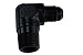 90 Degree -8AN Male to 3/8"NPT Pipe Adapter Fitting Black 8 AN Flare, AN822-08-06B