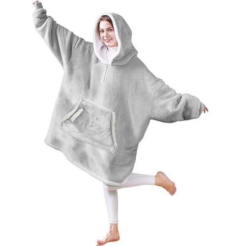 Catálogo para Comprar On-line Sudaderas con capucha - los más vendidos. 43 VOSHOME Sudadera Cobija con Capucha para Mujer y Hombre, Manta con Capucha, Manta de Franela Gran Tamaño Bolsillo Frontal y Manga Larga, Suave y Caliente, Regalo Cálido para...