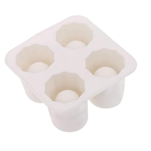 Molde para cubos de hielo cilíndricos con tapa blanca miniatura 7