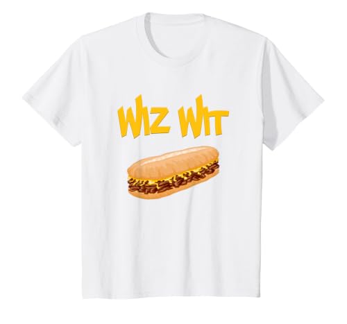 Wiz Wit Cheesesteak Shirt T-Shirt, Youth, White, Medium