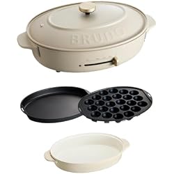 Amazon | BRUNO ブルーノ オーバルホットプレート 本体 プレート4種