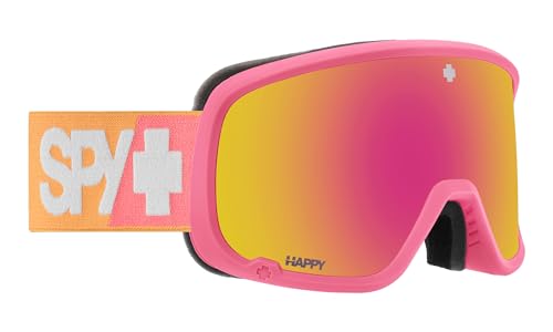Masques de ski anti-buée SPY+ MARSHALL 2.0 Happy ML Rose Pink Mirror taille M