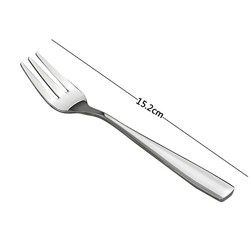 Mayish 12 Pezzi Forchette da tè Dessert in Acciaio...