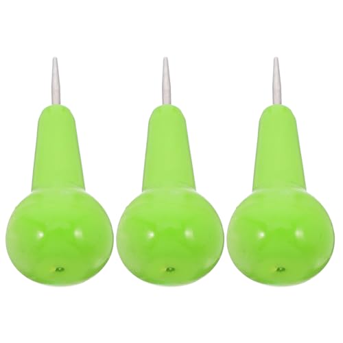 MOLUCKFU 3pcs Professional Braille Pen for Tactile Communication, Stainless Steel Tip with Ergonomic Handle, Blind Writing Stylus for Visual Impaired Individuals & Educators