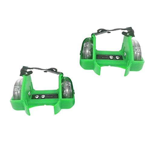 Enakshi® Adjustable Kid Heel Wheels Skates Roller Flash Roller Skating Shoes Green|Sporting Goods | Outdoor Sports | Inline & Roller Skating | Roller Skates | Youth Deal