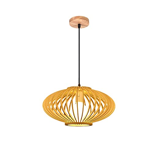 Lampe suspendue japonaise en bois lustre de plafond moderne luminaire chambre et cuisine