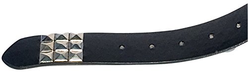 Dangerous Threads Black Studded Belt- 1 1/2" - Nickel Pyramid Studs - Punk, Goth2