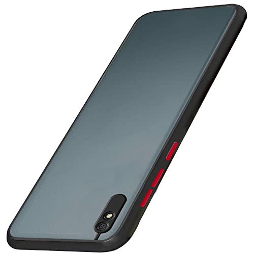 Image of TheGiftKart Basic Case for Xiaomi Redmi 9A 9i Sport (Polyethylene Terephthalate, TPU Black Bumper)