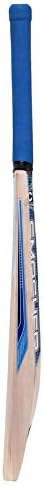 CW Smasher Blue Kashmir Willow Cricket Bat Full Size Leather Ball Short Handle Bat with Knocking Mallet & Free Cover
