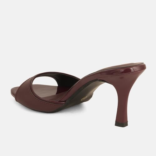 Image of DROP BOLD OPEN TOE SLIM HEELS FOR WOMEN