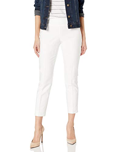 NIC+ZOE Women's Petite Size Perfect Pant Modern Slim Ankle, Paper White, 10P