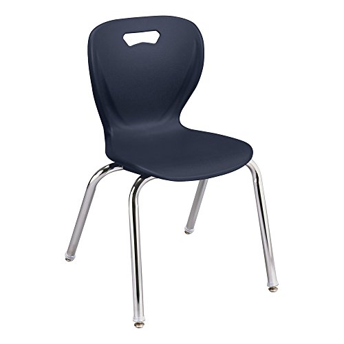 Learniture Shapes Series School Chair, 18" Seat Height, Navy, LNT-INM3018NV-SO (Pack of 4) - Image 4