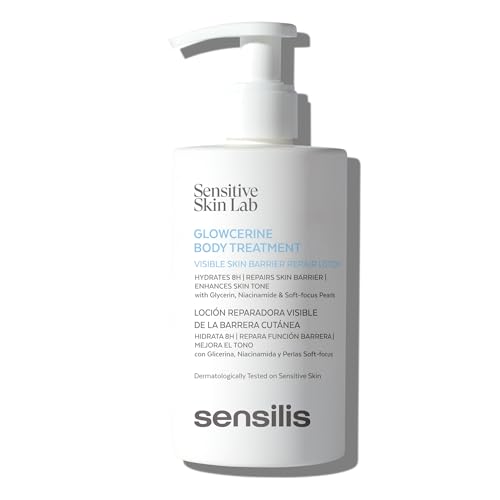 Sensilis - Glowcerine Body Treatment, Loción Corporal Hidratante y Reparadora con Niacinamida y Glicerina, Efecto Luminosidad Inmediata y Unificador del Tono, Piel Deshidratada - 200 ml