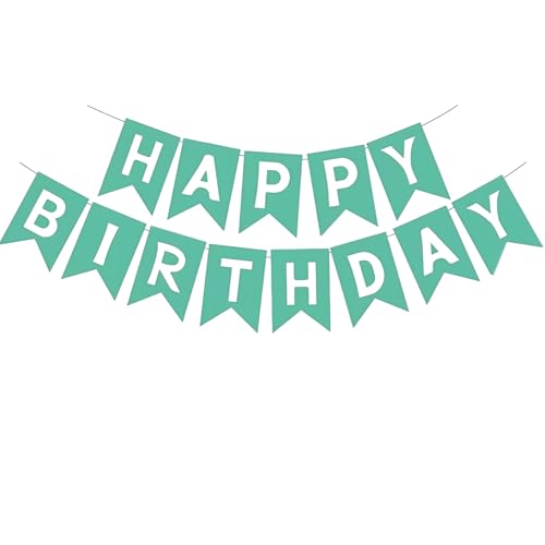 Image of Happy Birthday Banner Birthday Party Supplies (Green 2)