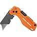 Klein Tools 44304 Folding FLICKBLADE Utility Knife, Compact, Removable Impact Driver, 1/4-Inch Nut Driver and #2 Phillips Bit