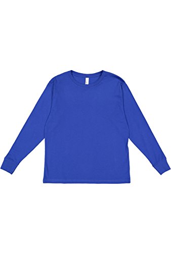 Image of LAT Youth 100% Cotton Jersey Crew Neck Long Sleeve Tee (6201)