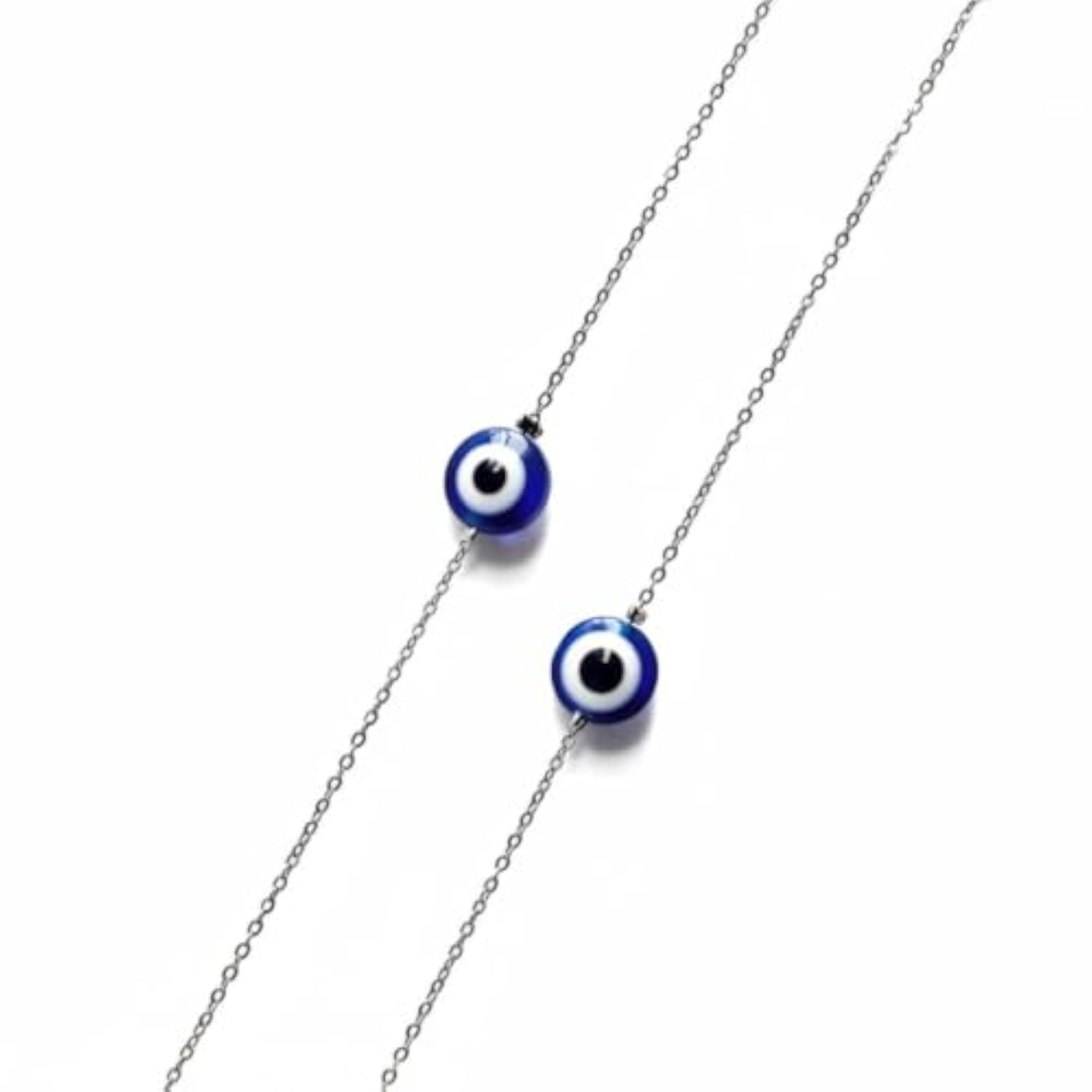 Blue Evil Eye Bead Charms for Jewelry Making