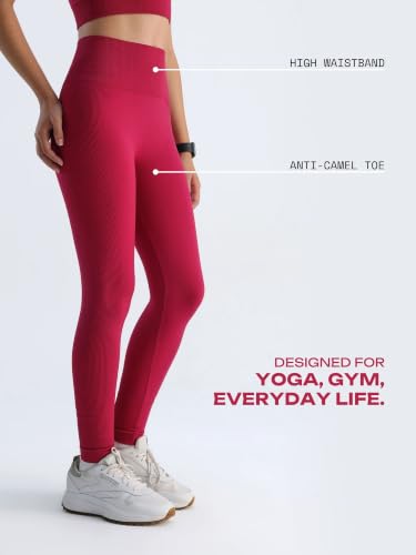 Image of CAVA Sky-Rise Leggings for Women | Ultra High-Waist, 4-Way Stretch, Seamless, Barely-There Feel, Anti-Cameltoe | Activewear Bottoms