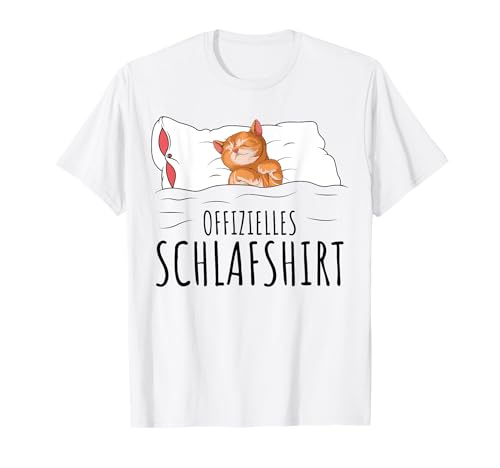 Süße Katzen & Haustier Geschenkideen Offizielles Schlafshirt Katze Schlafanzug Katzen T-Shirt Süße Katzen & Haustier Geschenkideen Offizielles Schlafshirt Katze Schlafanzug Katzen T-Shirt