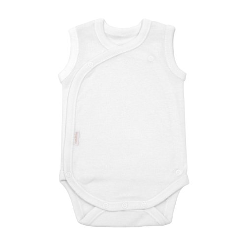 Cambrass 9073 - Body deportivo para recién nacidos, talla 56 cm, color blanco